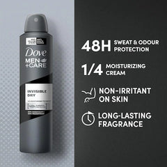 Dove Men+Care Invisible Dry Body Spray - 250ml