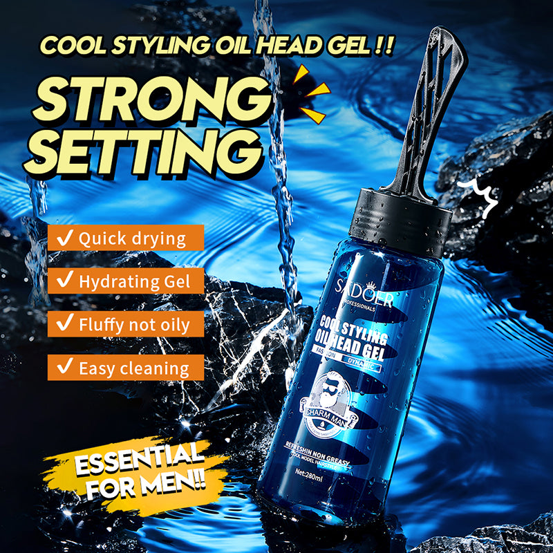Sadoer Cool Styling Oil Head Men Hair Styling Gel 280ml