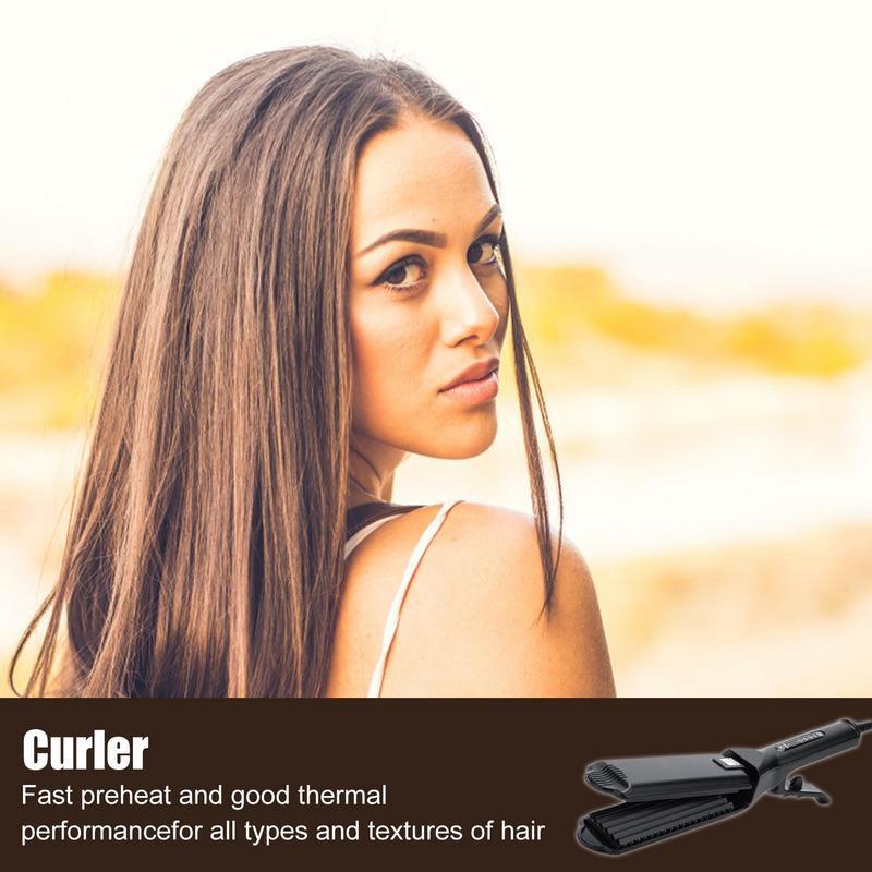 Hair Crimper – Deep Wave &amp; Voluminous Styling Tool