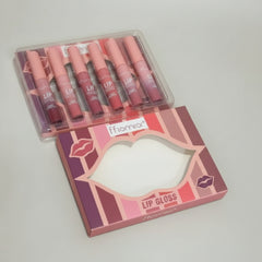 Ffiomror Color Perfect Matte Lip Gloss - 6 Pcs Set