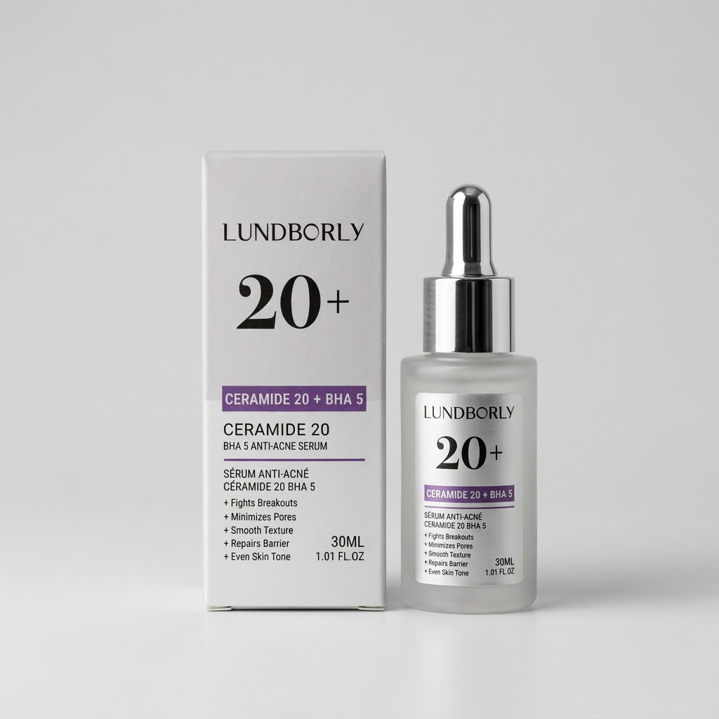 Lundborly Ceramide 20 + BHA 5 Anti-Acne Serum - 30ml