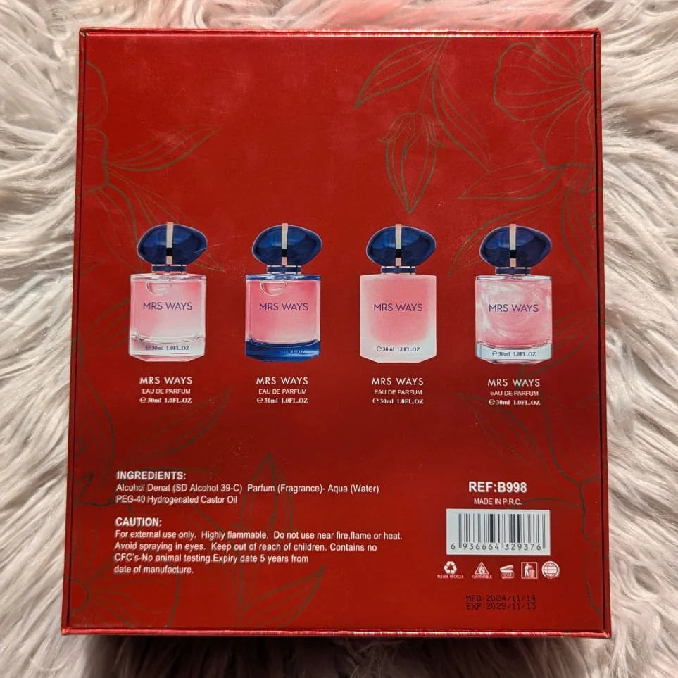 Mrs. Ways Miniature Perfume – 4 Piece