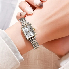 Elegant Small Rectangular Quartz Watch