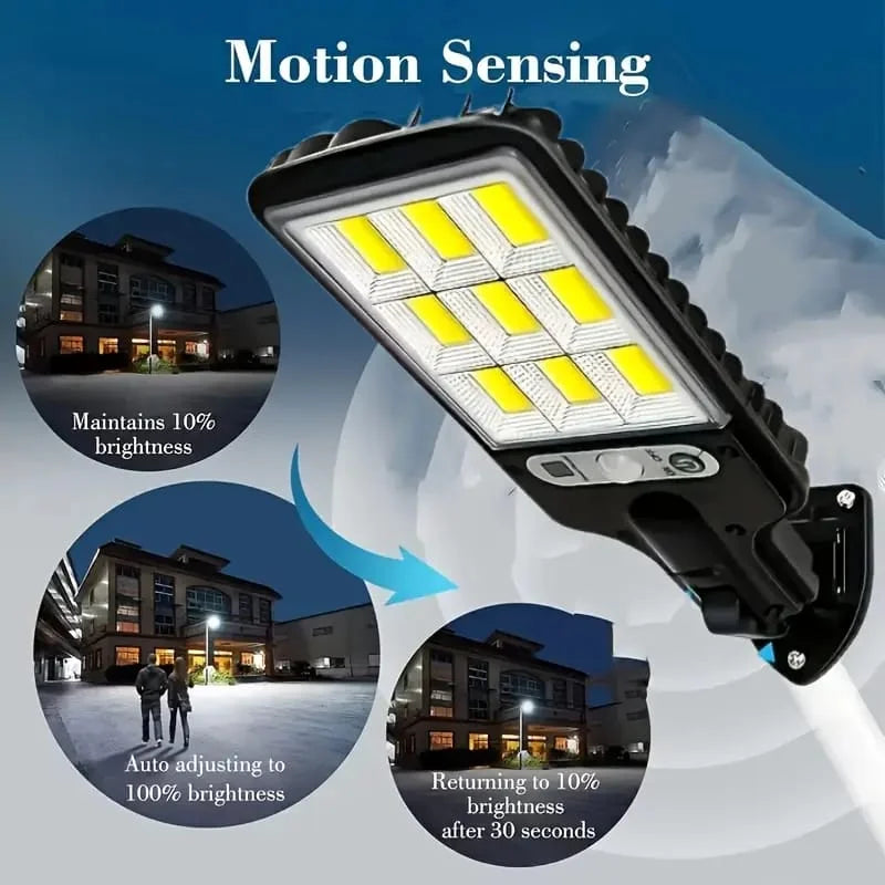 200W Solar-Powered Outdoor Street Light with Transparent LED