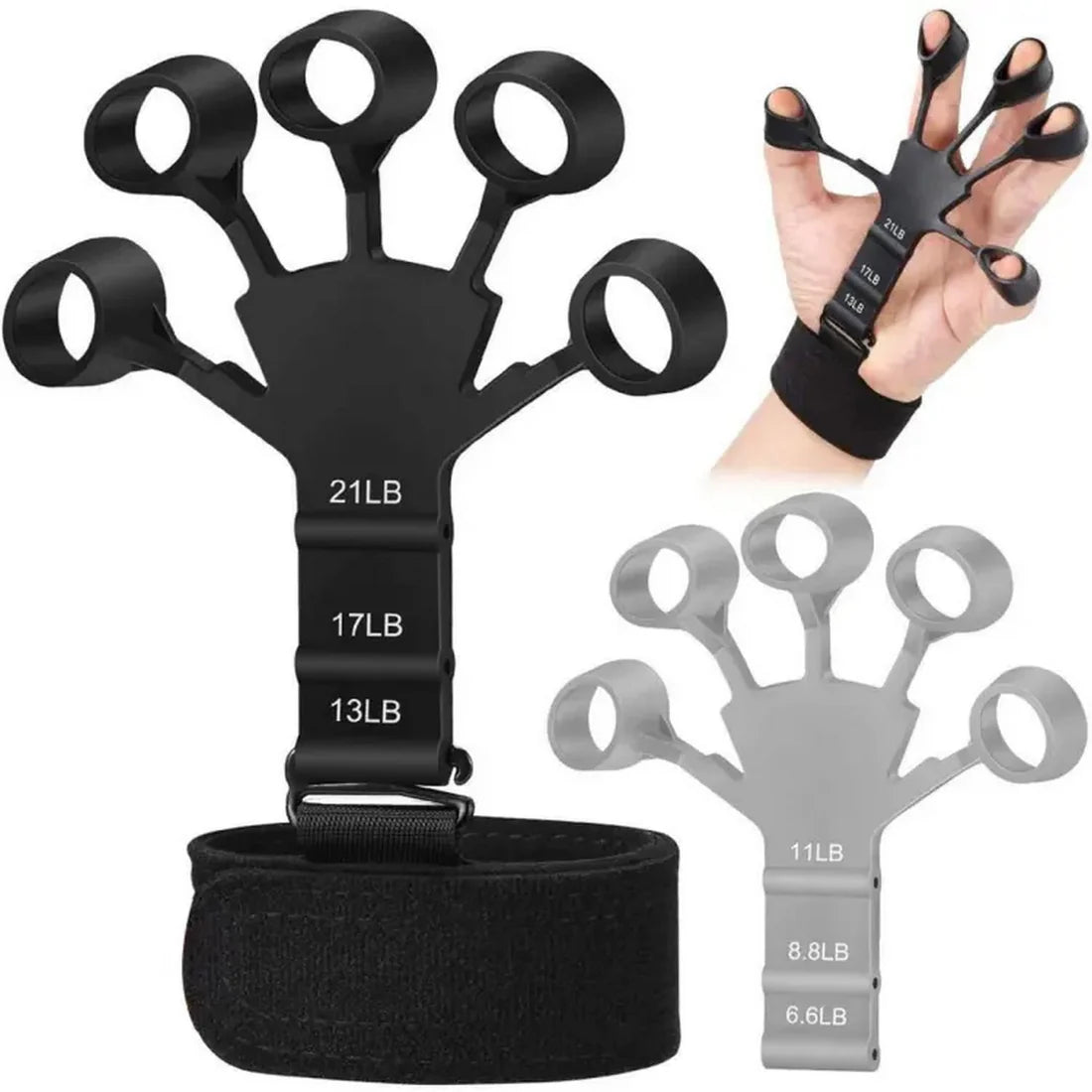 Silicone Finger Hand Grip Strengthener