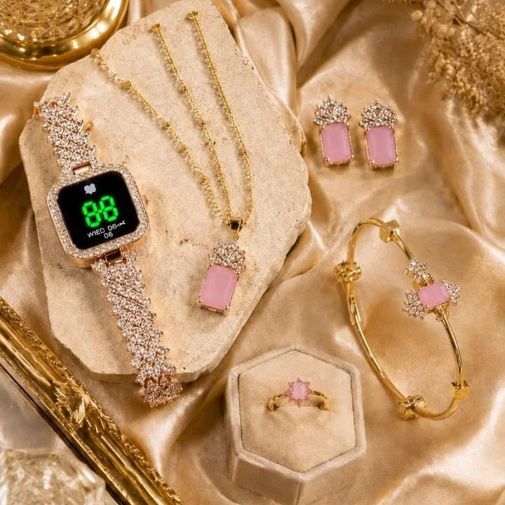 Luxury Women's Jewelry & Touch Watch Gift Set – Each