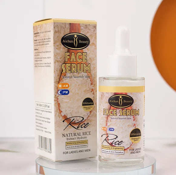 Aichun Beauty Skin Care Moisturizing Glowing Natural Rice Facial Serum - 40ml