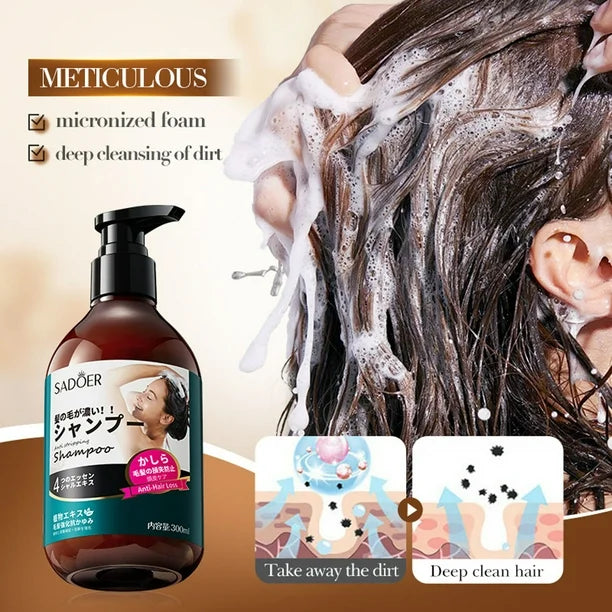 SADOER Anti Hair Loss Shampoo Anti-dandruff Hair Growth Shampoo - 300ml