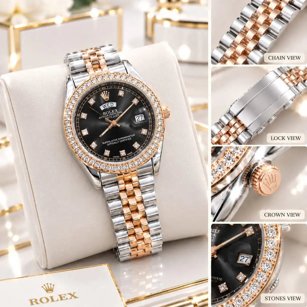 Rolex Oystersteel luxury watch