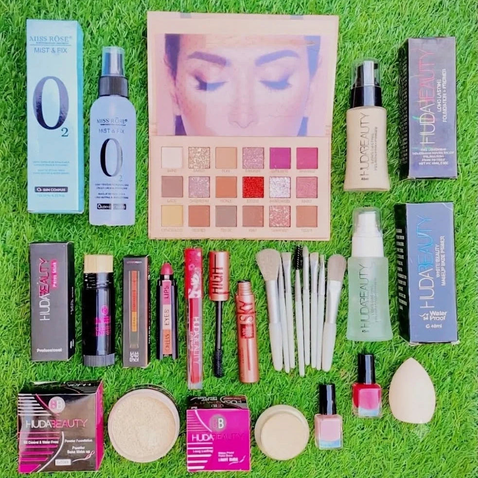 14 in 1 Makeup Deal - Premium  Full Face Cosmetic Vanity Set with Brush Kit