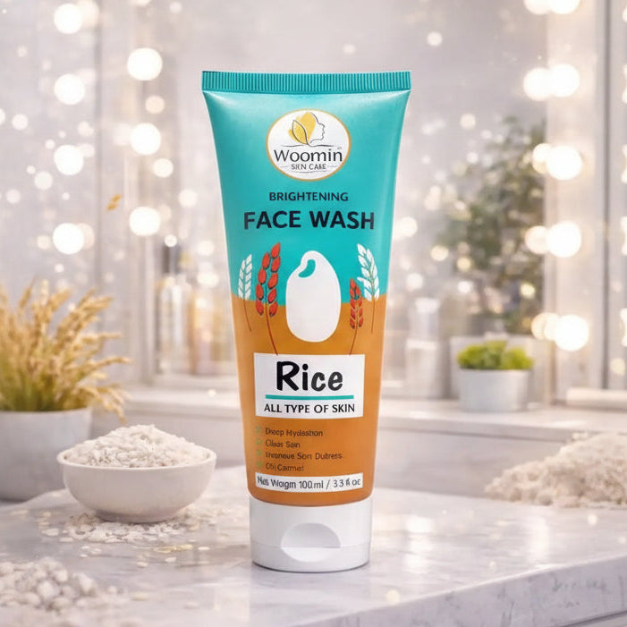 Woomin Skin Care Rice Brightening Face Wash-100ml
