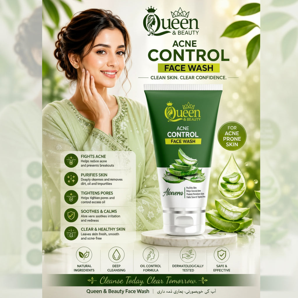 Queen & Beauty Acne Control Face Wash