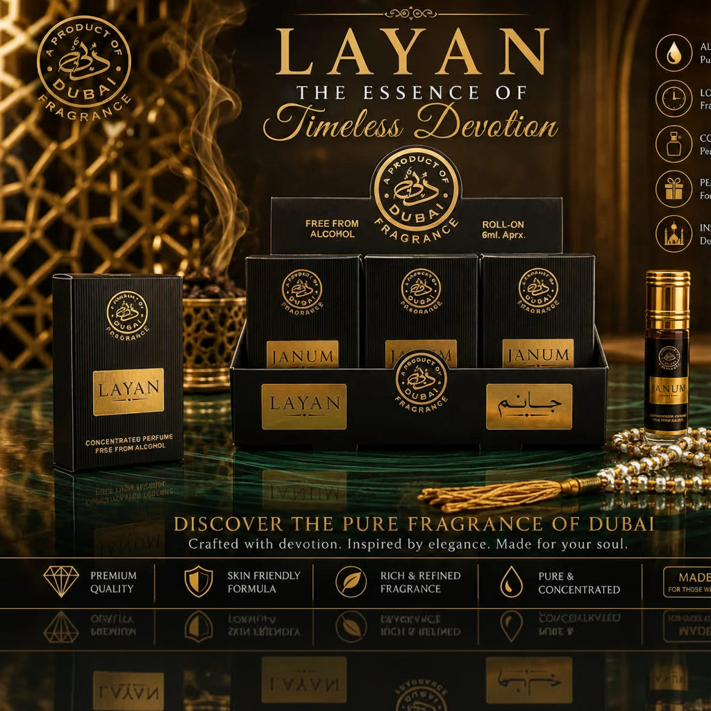 Dubai Janum Attar With Free Tasbeeh - 6ml