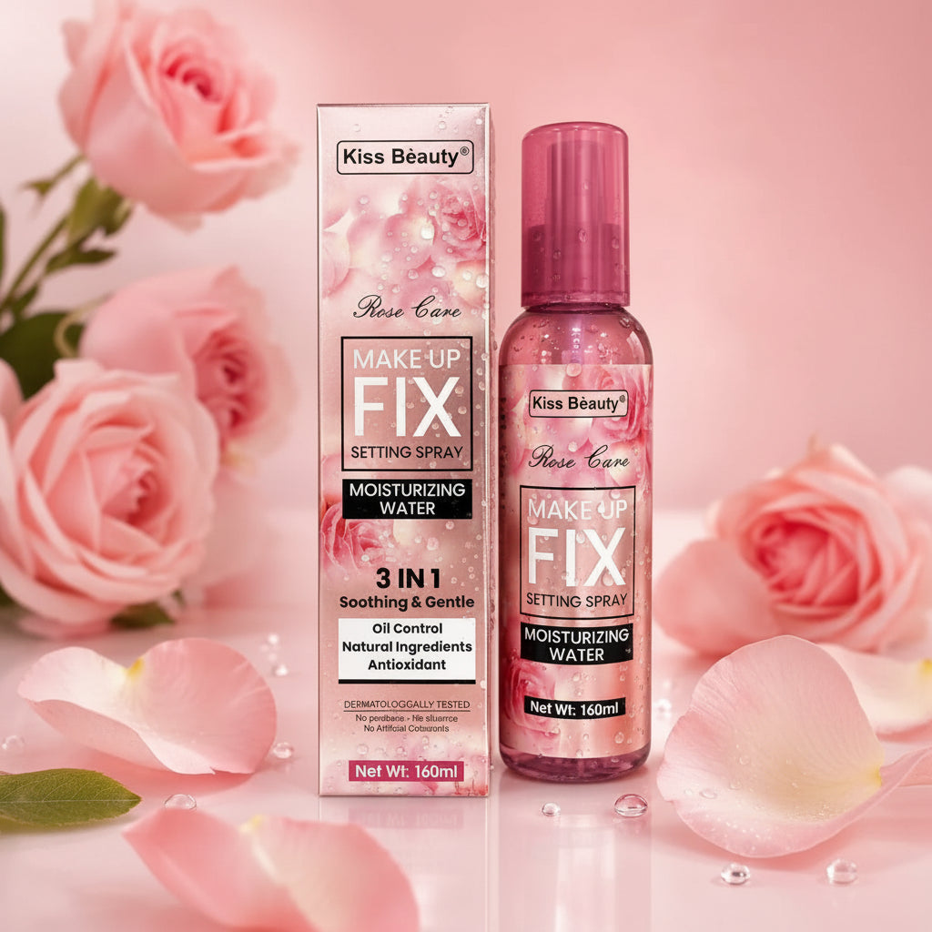 Kiss Beauty Rose Care Make Up Fix Setting Spray - 160ml