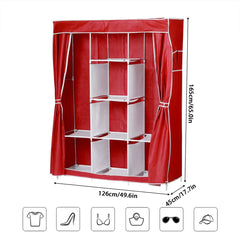 Non-woven Cloth Wardrobe Folding Portable Clothing Storage Cabinet