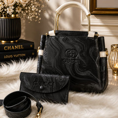 Elegant & Trendy Design - 2 Pcs Set - Handbag + Matching Wallet