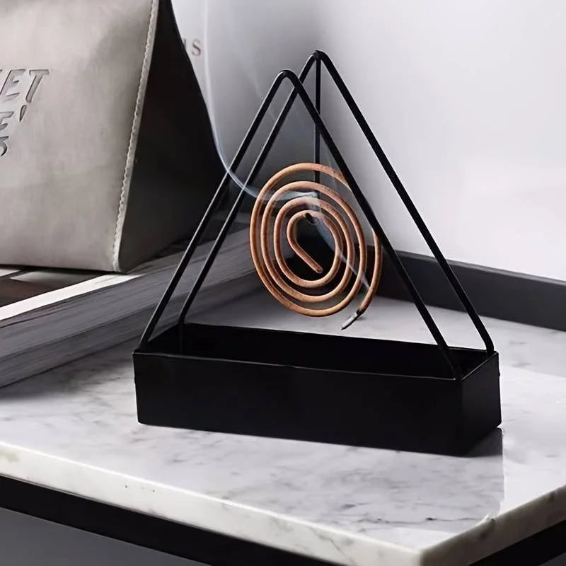 Simple Triangle-shaped Iron Mosquito Coil Holder