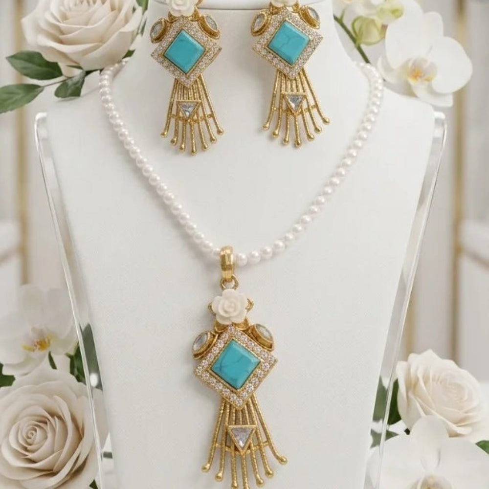 Turkish PAL Locket Earrings Studs – Antique Golden Polish