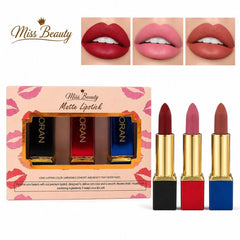 Miss Beauty Matte Lipstick Pack of 3