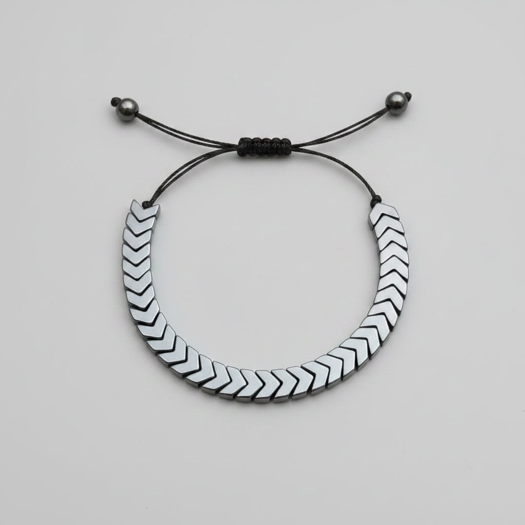 Adjustable Chevron Arrowhead Macrame Bracelet-Each