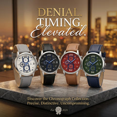 Denial men's chronograph wristwatch collection
