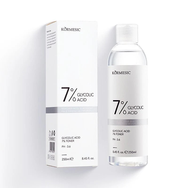 KORMESIC 7% Glycolic Acid Blackhead Remover Face Firming Moisturizing Toner - 250ml
