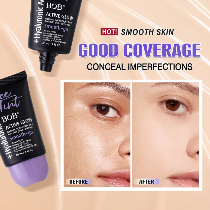BOB Hyaluronic Acid Active Glow Face Foundation – 40ml