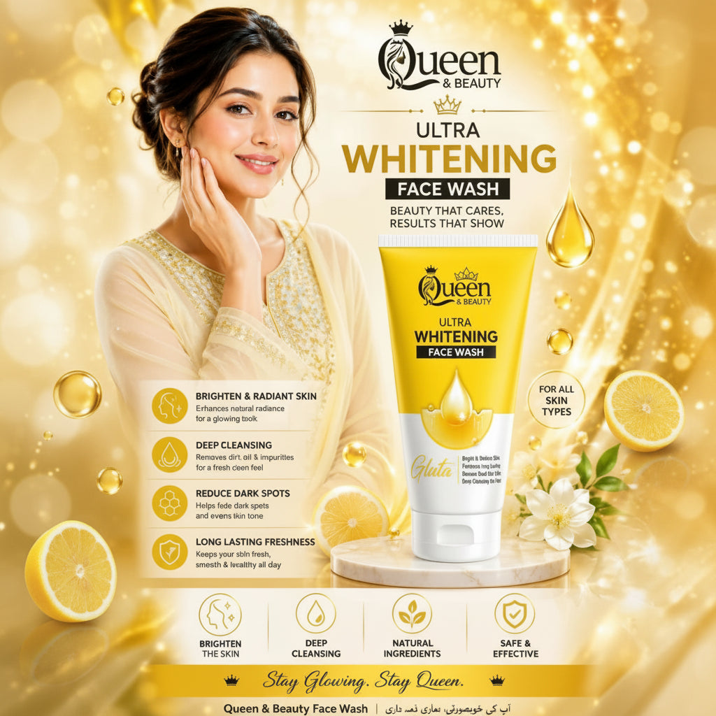Queen & Beauty Ultra Whitening Face Wash
