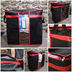 Heavy-Duty Black Fabric Storage Bag & Clothes Organizer