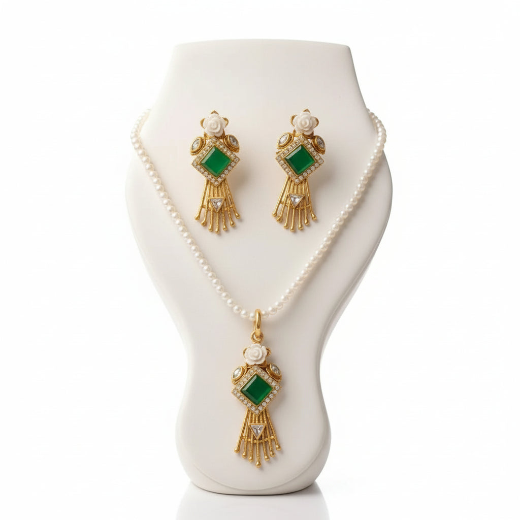 Turkish PAL Locket Earrings Studs – Antique Golden Polish