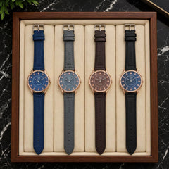 LIFE TIME Quartz Analog Wristwatch with Rose-Gold-Tone Case