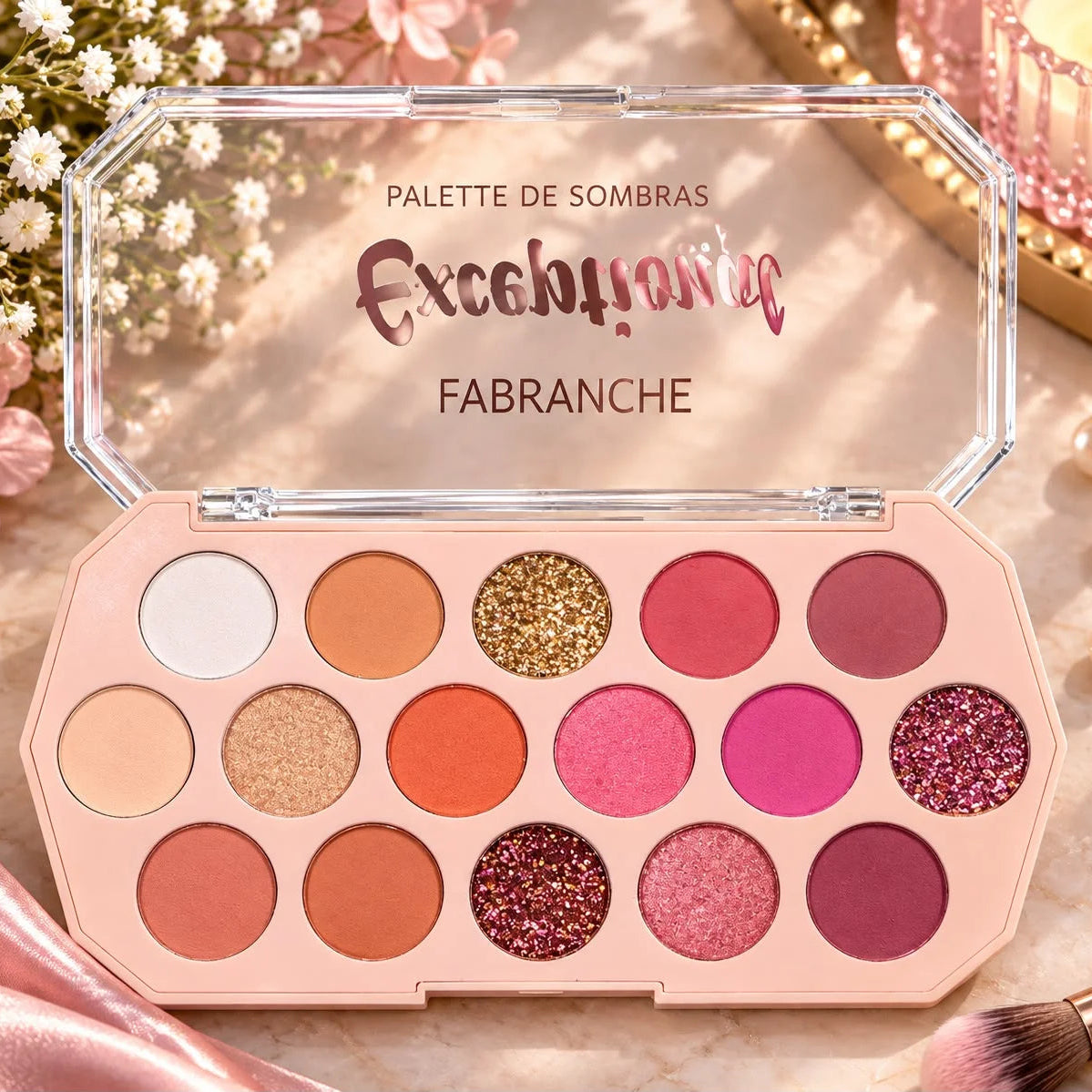 Fabranche Exceptional Eyeshadow Palette - 16 Shades