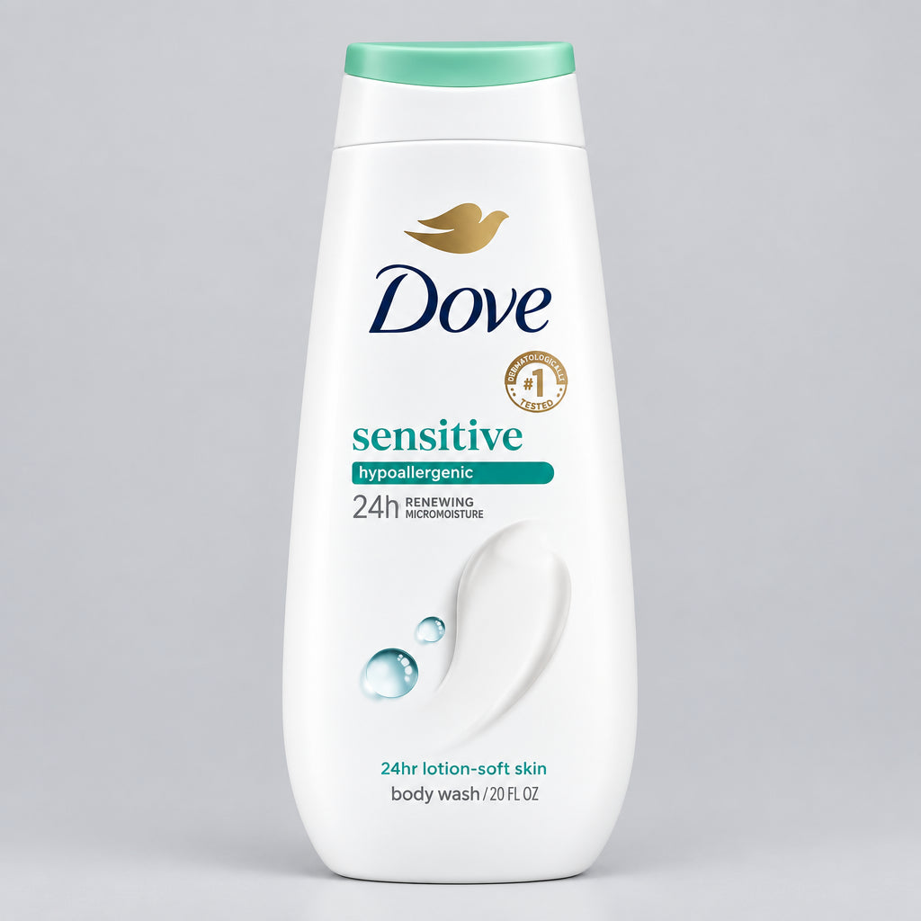Dove Sensitive Hypoallergenic Body Wash - 20 FL OZ / 591ml