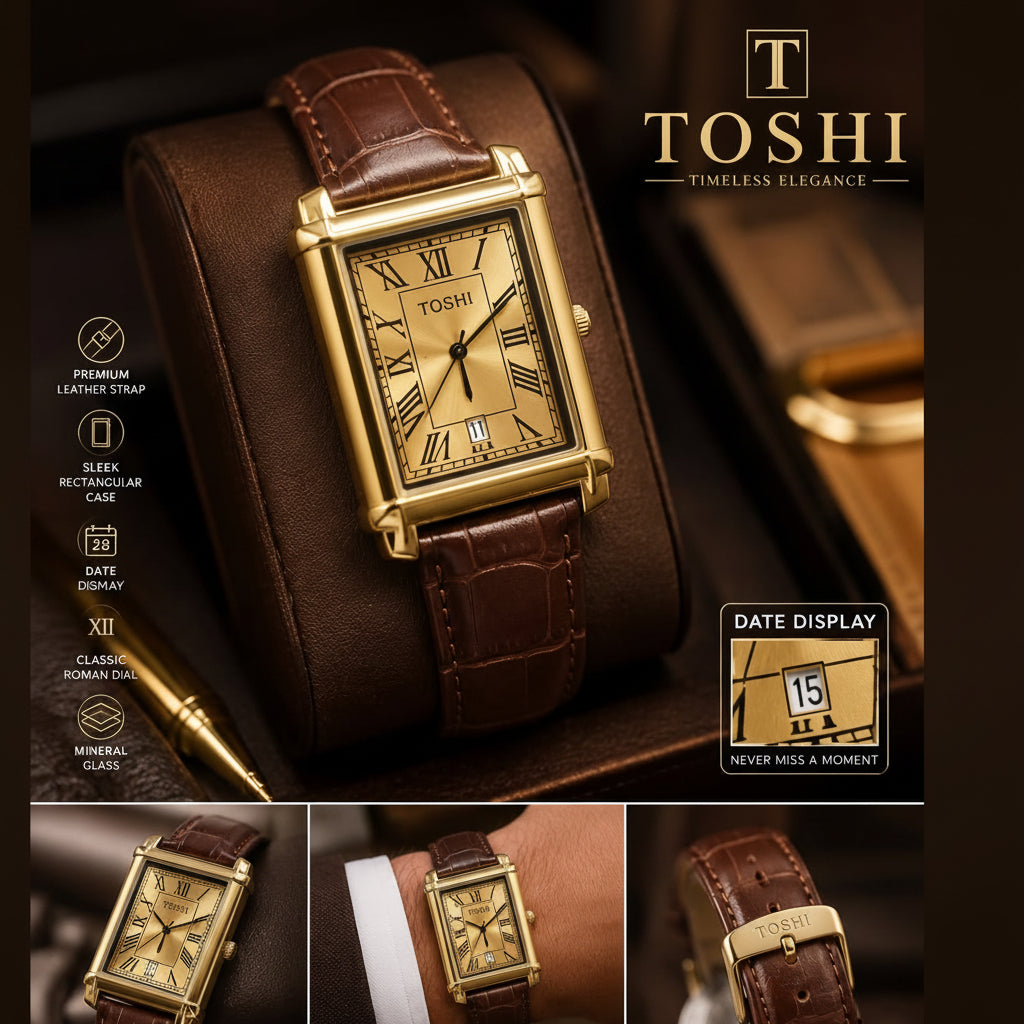 TOSHI Premium Rectangular Watch