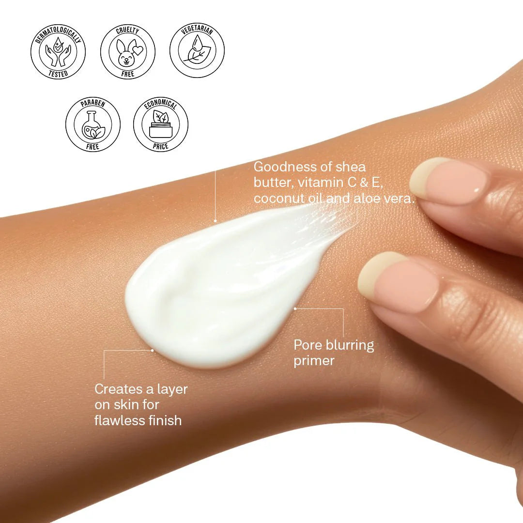 Flicka Silk Touch Milk Cream Moisturizer & Primer - 60g