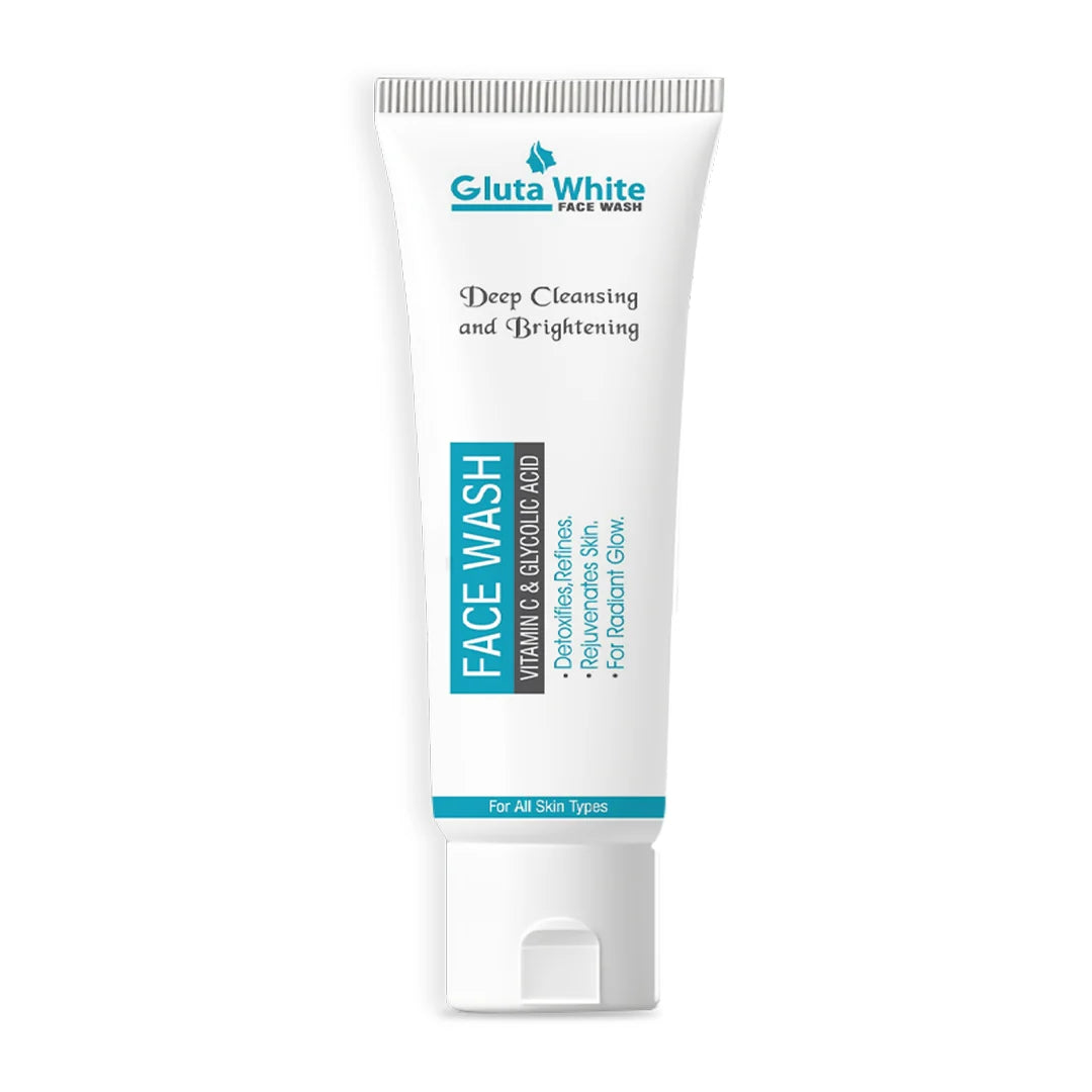 Gluta White Vitamin C & Glycolic Acid Face Wash - 100g