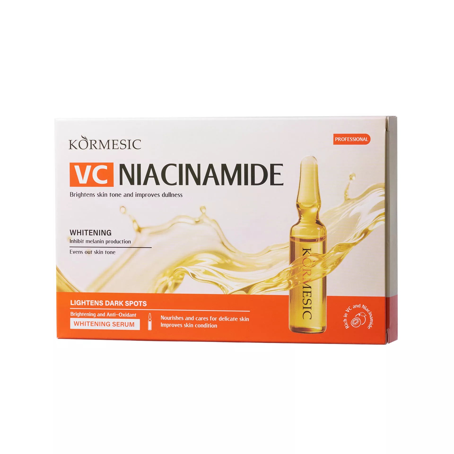 Kormesic VC + Niacinamide Whitening Serum set - 2ml × 7 Pcs