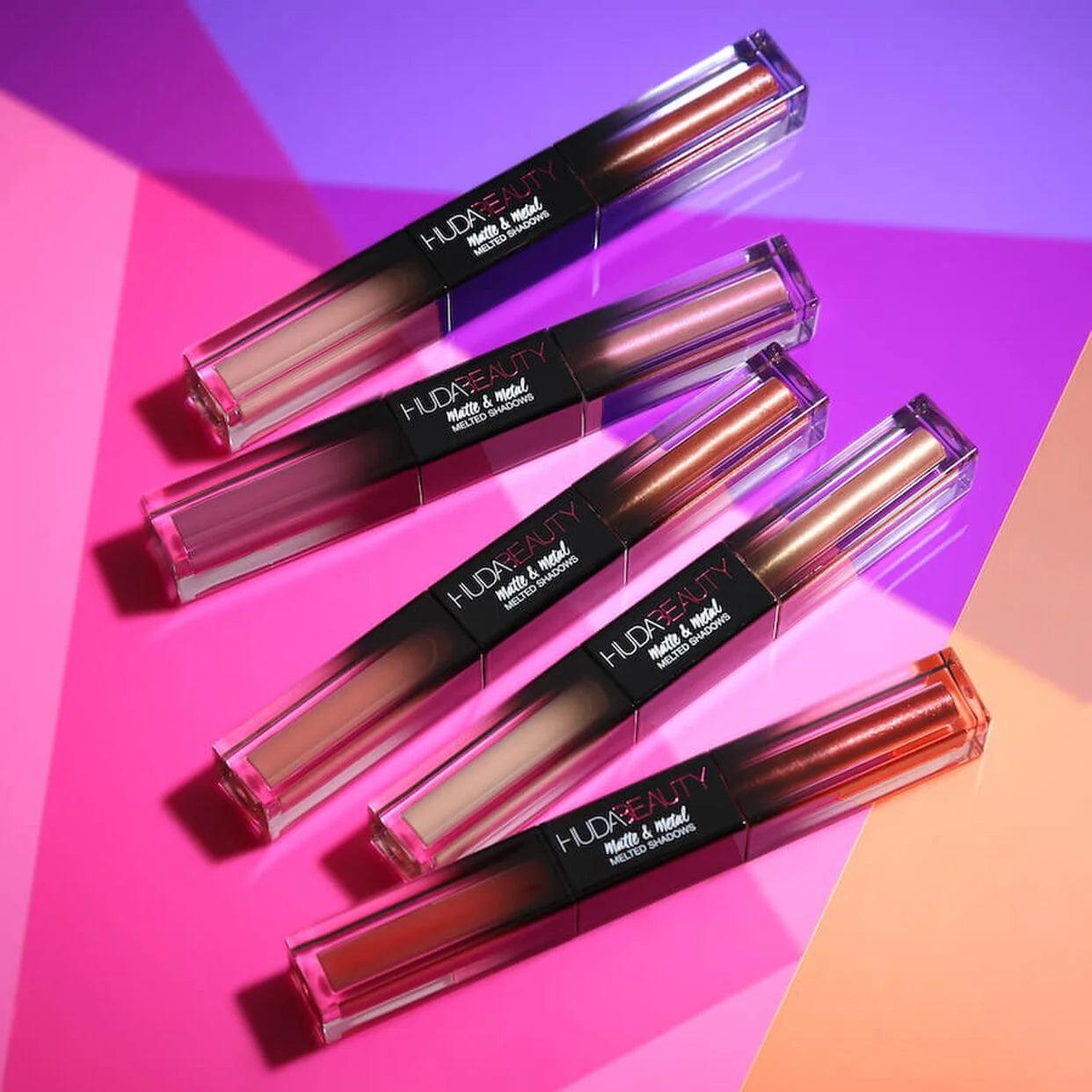 Huda Beauty 5 Combo Lipstick + Eye Shadow 2-in-1