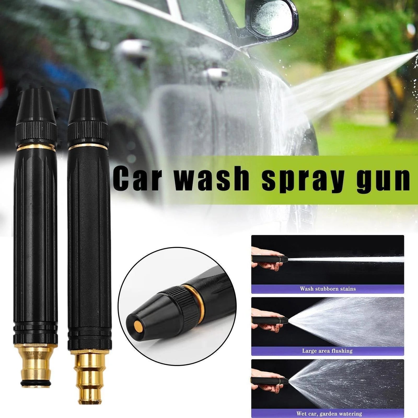 High-pressure Metal Brass Adjustable Nozzle Water Spray Gun