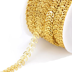 Stainless Steel leaf-shaped  Permanent Bracelet - 5m