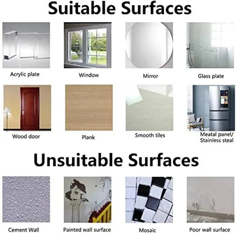 Pair Double Sided Wall Sticker - 10 Pcs
