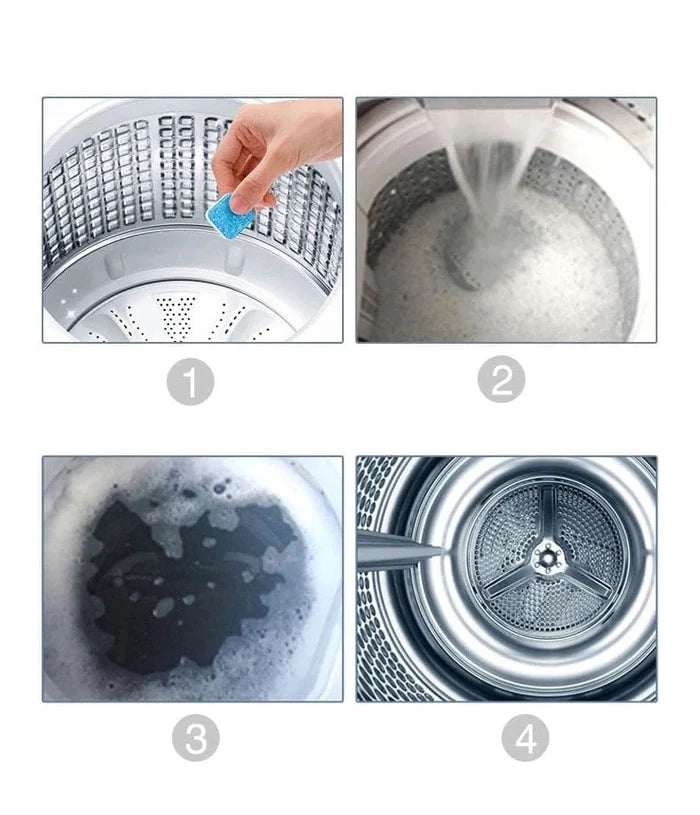 Washing Machine Cleaner Effervescent Tablet - 10Pcs