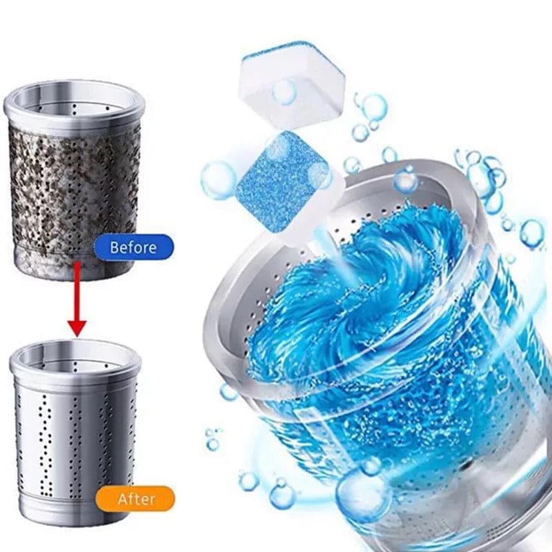 Washing Machine Cleaner Effervescent Tablet - 10Pcs