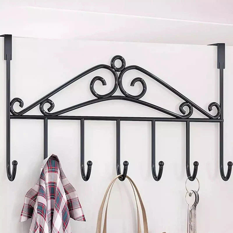 7 Hook Iron Door Hanger