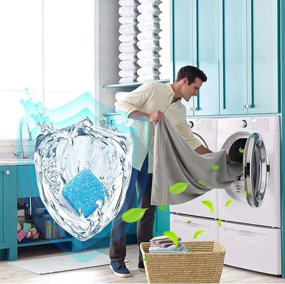 Washing Machine Cleaner Effervescent Tablet - 10Pcs