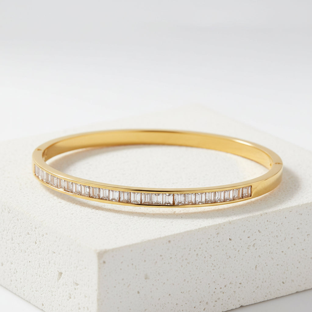 Zircon Gold Color Bangle - Each