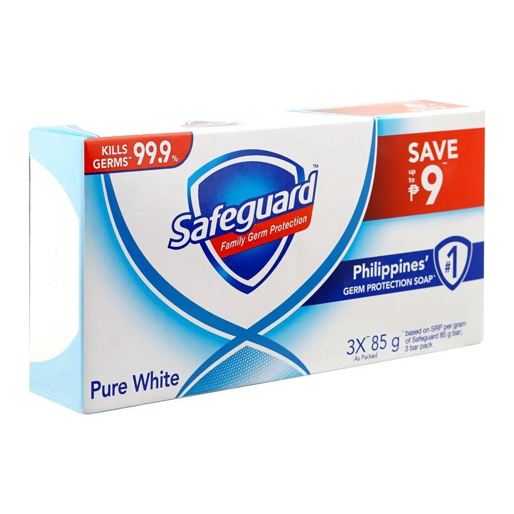 Safeguard Pure White Soap - 3 X 85g