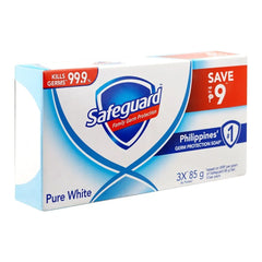 Safeguard Pure White Soap - 3 X 85g