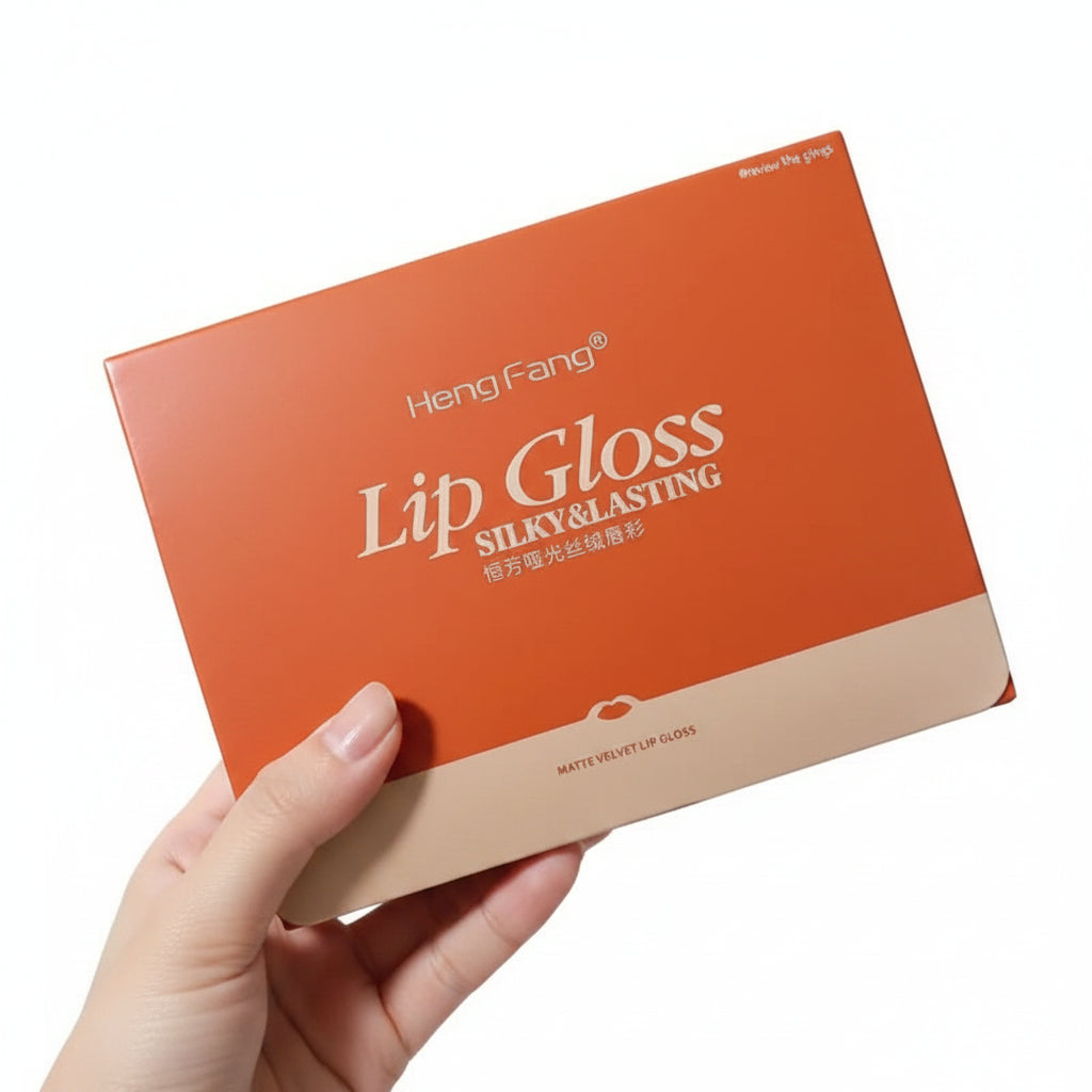 Heng Fang Silky & Lasting Matte Velvet Lip Gloss Set - 6Pcs