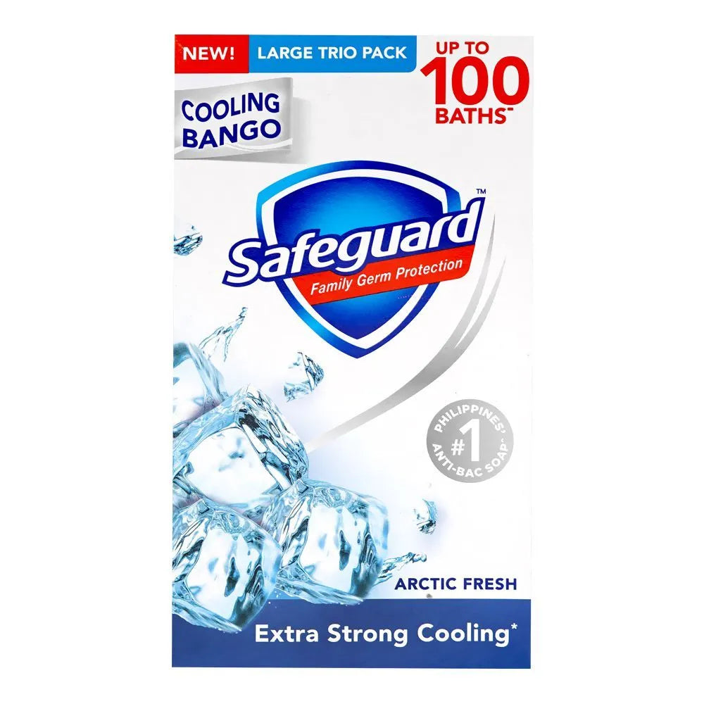 Safeguard Arctic Fresh Extra Strong Cooling Soap - 3 X 115g